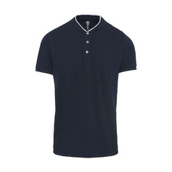 KA223 MEN'S SHORT SLEEVE POLO SHIRT WITH MANDARIN COLLAR