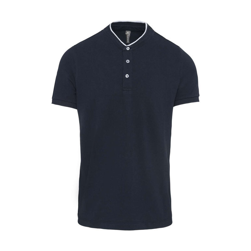 KA223 MEN'S SHORT SLEEVE POLO SHIRT WITH MANDARIN COLLAR