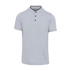 KA223 MEN'S SHORT SLEEVE POLO SHIRT WITH MANDARIN COLLAR