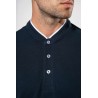KA223 MEN'S SHORT SLEEVE POLO SHIRT WITH MANDARIN COLLAR