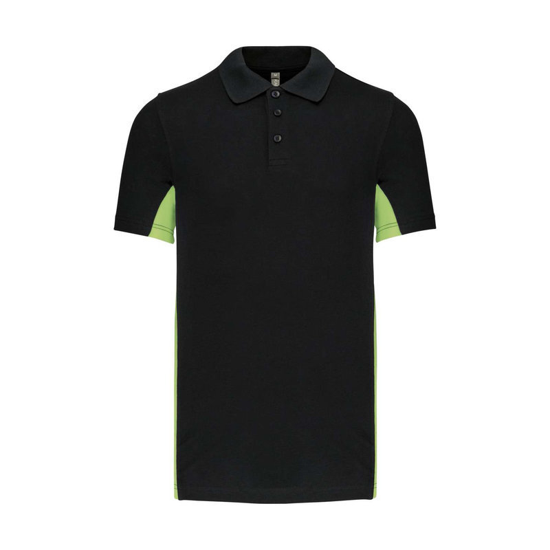 KA232 FLAG - SHORT-SLEEVED TWO-TONE POLO SHIRT