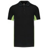 KA232 FLAG - SHORT-SLEEVED TWO-TONE POLO SHIRT