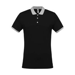 KA258 MEN'S TWO-TONE PIQUÉ POLO SHIRT