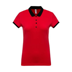 KA259 LADIES’ TWO-TONE PIQUÉ POLO SHIRT