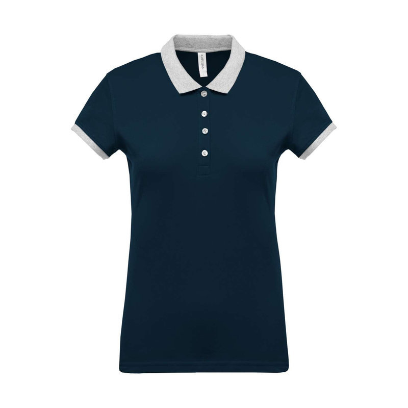 KA259 LADIES’ TWO-TONE PIQUÉ POLO SHIRT
