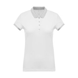 KA259 LADIES’ TWO-TONE PIQUÉ POLO SHIRT