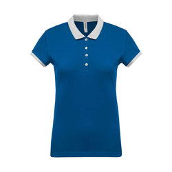 KA259 LADIES’ TWO-TONE PIQUÉ POLO SHIRT