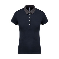 KA261 LADIES' TWO-TONE JERSEY POLO SHIRT
