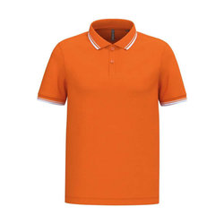 KA272 MEN'S SHORT-SLEEVED POLOSHIRT WITH CONTRASTING PIPING