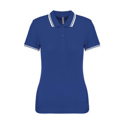 KA273 LADIE'S SHORT-SLEEVED POLOSHIRT WITH CONTRASTING PIPING