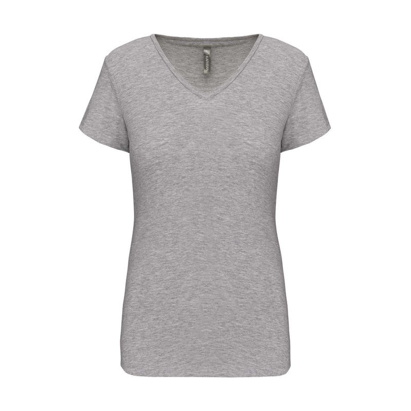 KA3015 LADIES' SHORT-SLEEVED V-NECK T-SHIRT