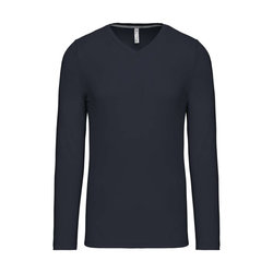 KA358 MEN'S LONG-SLEEVED V-NECK T-SHIRT