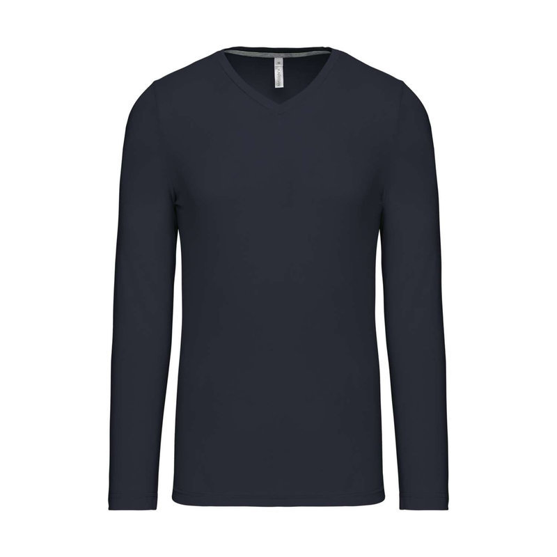 KA358 MEN'S LONG-SLEEVED V-NECK T-SHIRT