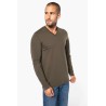 KA358 MEN'S LONG-SLEEVED V-NECK T-SHIRT