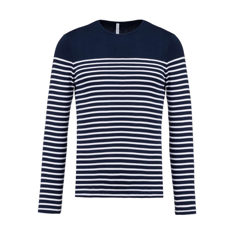 KA366 MEN’S LONG-SLEEVED BRETON STRIPE TOP