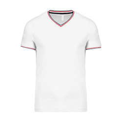 KA374 MEN'S PIQUÉ KNIT V-NECK T-SHIRT