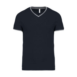 KA374 MEN'S PIQUÉ KNIT V-NECK T-SHIRT