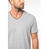 KA374 MEN'S PIQUÉ KNIT V-NECK T-SHIRT