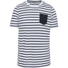 KA378 STRIPED SHORT SLEEVE SAILOR T-SHIRT WITH POCKET