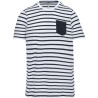 KA379 KIDS' STRIPED SHORT SLEEVE SAILOR T-SHIRT WITH POCKET