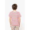 KA379 KIDS' STRIPED SHORT SLEEVE SAILOR T-SHIRT WITH POCKET