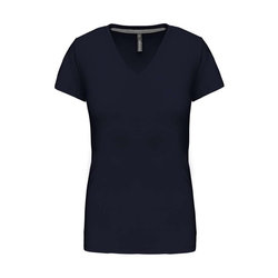 KA381 LADIES' SHORT-SLEEVED V-NECK T-SHIRT