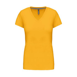 KA381 LADIES' SHORT-SLEEVED V-NECK T-SHIRT