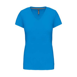 KA381 LADIES' SHORT-SLEEVED V-NECK T-SHIRT