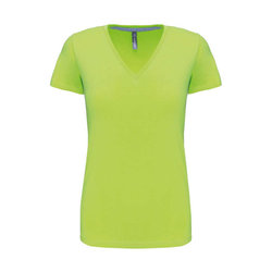 KA381 LADIES' SHORT-SLEEVED V-NECK T-SHIRT