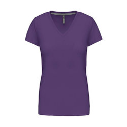 KA381 LADIES' SHORT-SLEEVED V-NECK T-SHIRT