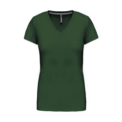 KA381 LADIES' SHORT-SLEEVED V-NECK T-SHIRT