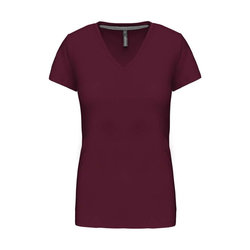 KA381 LADIES' SHORT-SLEEVED V-NECK T-SHIRT