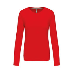 KA383 LADIES' LONG-SLEEVED CREW NECK T-SHIRT