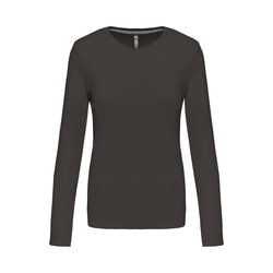 KA383 LADIES' LONG-SLEEVED CREW NECK T-SHIRT