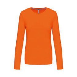 KA383 LADIES' LONG-SLEEVED CREW NECK T-SHIRT