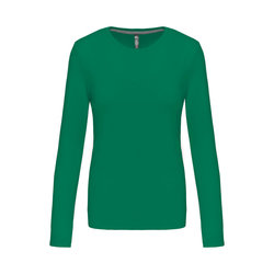 KA383 LADIES' LONG-SLEEVED CREW NECK T-SHIRT