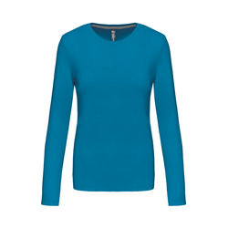 KA383 LADIES' LONG-SLEEVED CREW NECK T-SHIRT