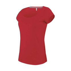 KA384 LADIES’ BOAT NECK SHORT-SLEEVED T-SHIRT