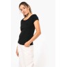 KA384 LADIES’ BOAT NECK SHORT-SLEEVED T-SHIRT