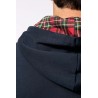 KA4013 UNISEX CONTRAST PATTERNED HOODED SWEATSHIRT