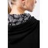 KA4013 UNISEX CONTRAST PATTERNED HOODED SWEATSHIRT