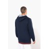 KA4013 UNISEX CONTRAST PATTERNED HOODED SWEATSHIRT