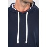 KA4013 UNISEX CONTRAST PATTERNED HOODED SWEATSHIRT