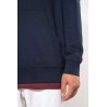 KA4013 UNISEX CONTRAST PATTERNED HOODED SWEATSHIRT