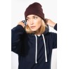 KA4013 UNISEX CONTRAST PATTERNED HOODED SWEATSHIRT