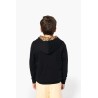 KA4014 UNISEX KIDS CONTRAST PATTERNED HOODED SWEATSHIRT