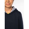 KA4014 UNISEX KIDS CONTRAST PATTERNED HOODED SWEATSHIRT