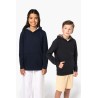 KA4014 UNISEX KIDS CONTRAST PATTERNED HOODED SWEATSHIRT