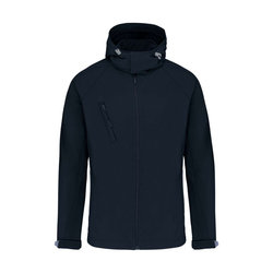 KA413 MEN'S DETACHABLE HOODED SOFTSHELL JACKET