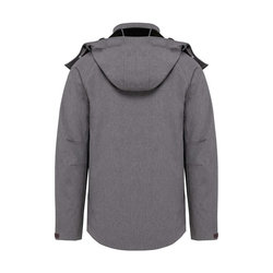 KA413 MEN'S DETACHABLE HOODED SOFTSHELL JACKET